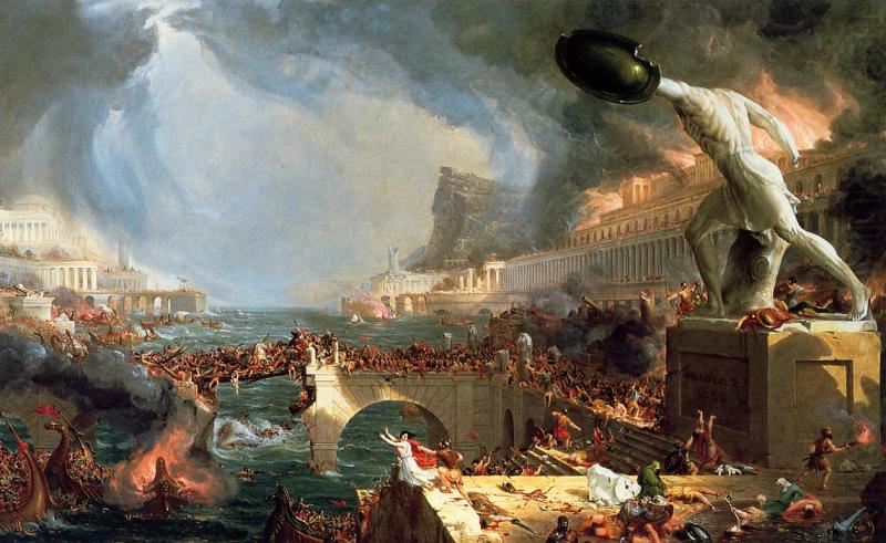 Thomas Cole Course of Empire Destruction china oil painting image
